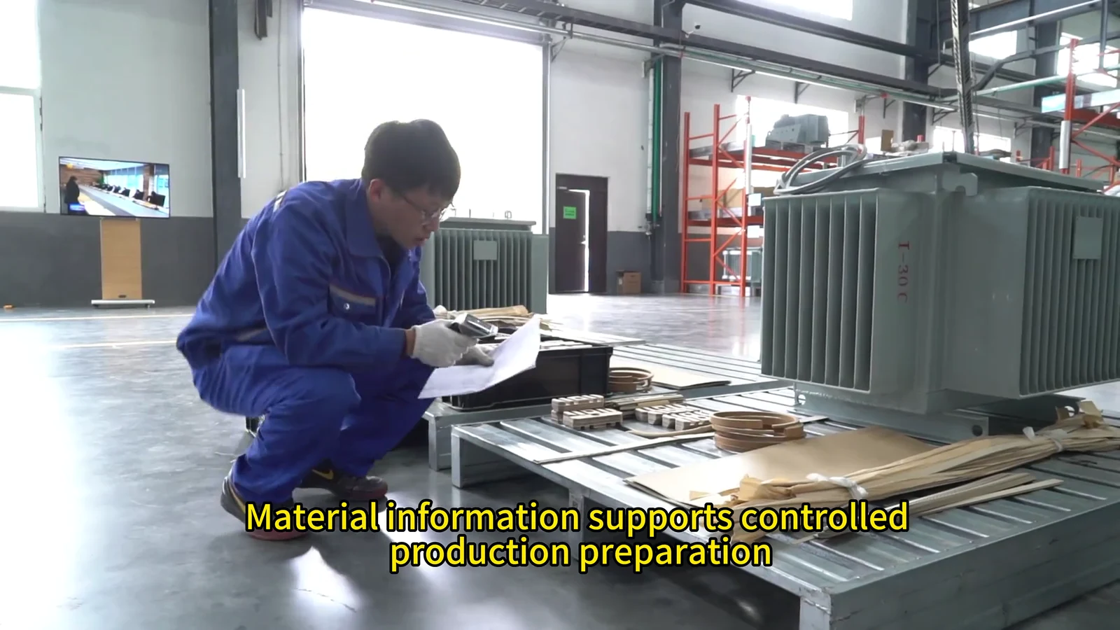 Organizing production for a transformer order